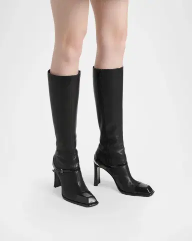 Alexander McQueen 95mm Niko Leather Knee-High Boots | Thumbnail 2 Alexander McQueen 95mm Niko Leather Knee-High Boots | Thumbnail 2
