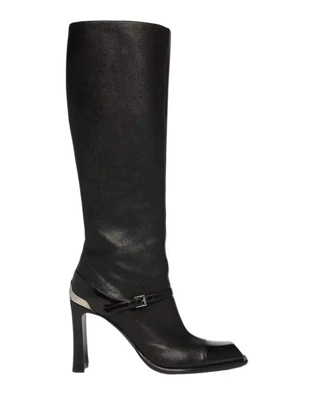 Alexander McQueen 95mm Niko Leather Knee-High Boots