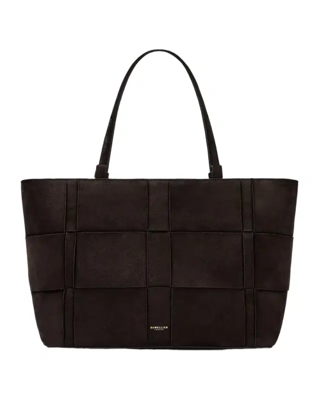 DeMellier The Florence Woven Suede Tote Bag