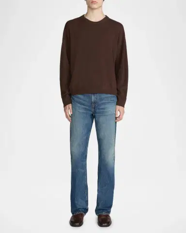 Frame Men's D Whiskered Cotton Bootcut Jeans | Thumbnail 2