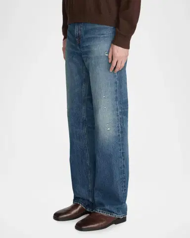 Frame Men's D Whiskered Cotton Bootcut Jeans | Thumbnail 6