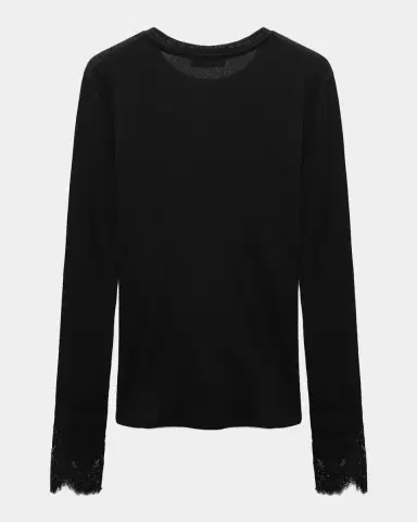 Dorothee Schumacher Pure Sleekness Lace-Cuff Cotton Shirt | Thumbnail 2