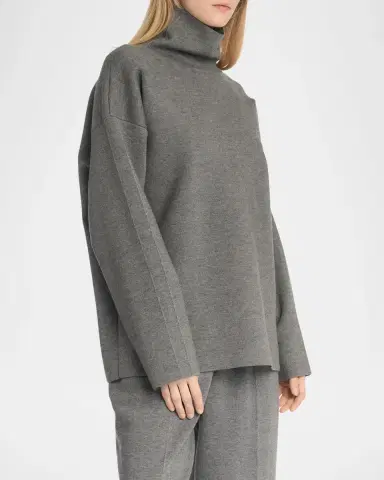 Malo Turtleneck Cashmere-Silk Sweater | Thumbnail 6