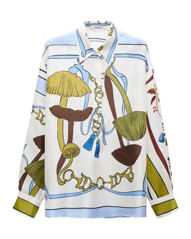Dorothee Schumacher Cosmic Funghi Silk Twill Blouse | Thumbnail 3 Dorothee Schumacher Cosmic Funghi Silk Twill Blouse | Thumbnail 3