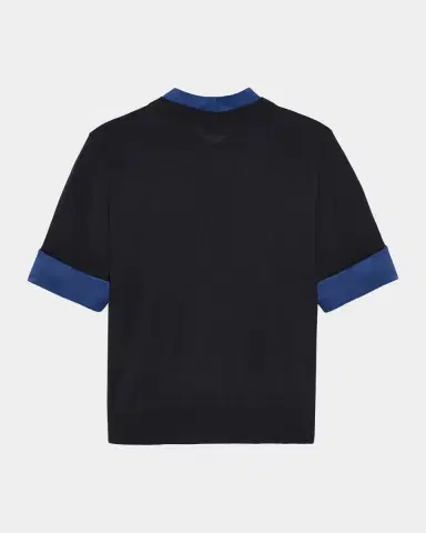 Dorothee Schumacher Chic Merino Poplin-Trim Knit Pullover | Thumbnail 2