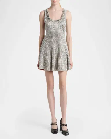 Alexander McQueen Metallic Mini Dress | Thumbnail 2