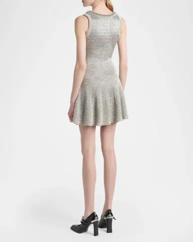 Alexander McQueen Metallic Mini Dress | Thumbnail 3