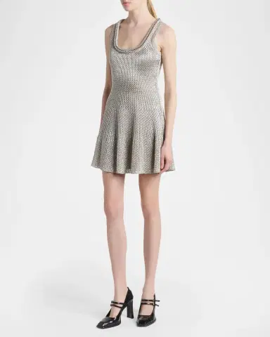 Alexander McQueen Metallic Mini Dress | Thumbnail 4