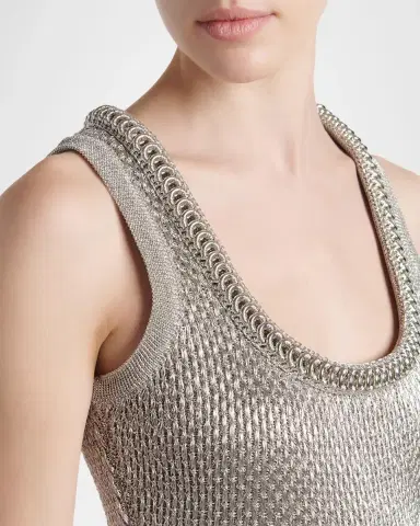 Alexander McQueen Metallic Mini Dress | Thumbnail 5