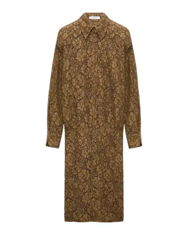 Dorothee Schumacher Powerful Lace Blouson Midi Shirtdress | Thumbnail 1