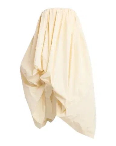 Jil Sander Strapless Asymmetric Draped Balloon Midi Dress | Thumbnail 1 Jil Sander Strapless Asymmetric Draped Balloon Midi Dress | Thumbnail 1