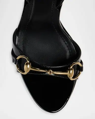 Gucci 105mm Donna Platform Patent Leather Sandals | Thumbnail 3