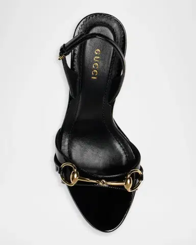 Gucci 105mm Donna Platform Patent Leather Sandals | Thumbnail 4