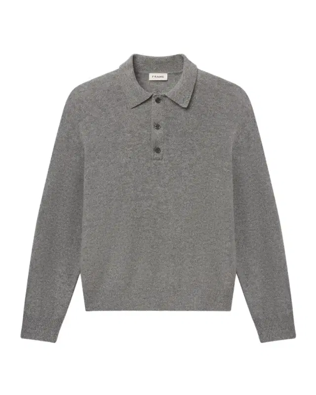 Frame Men's Boiled Wool Polo Sweater