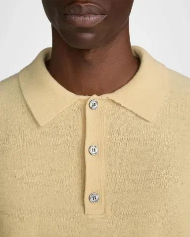Frame Men's Boiled Wool Polo Sweater | Thumbnail 5 Frame Men's Boiled Wool Polo Sweater | Thumbnail 5
