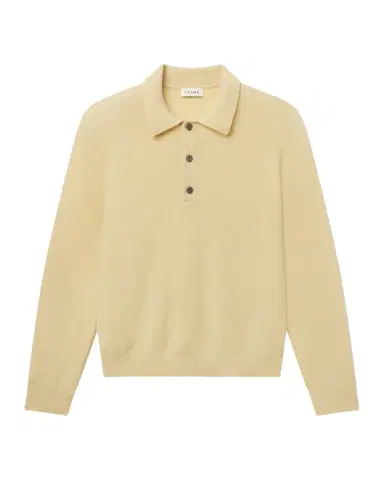 Frame Men's Boiled Wool Polo Sweater | Thumbnail 1 Frame Men's Boiled Wool Polo Sweater | Thumbnail 1