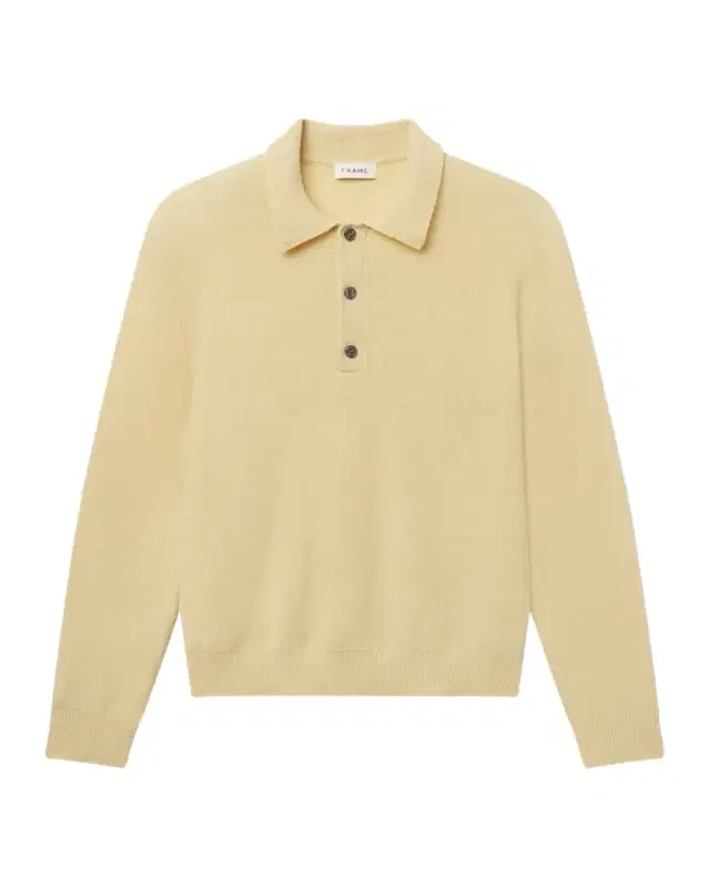 Frame Men's Boiled Wool Polo Sweater
