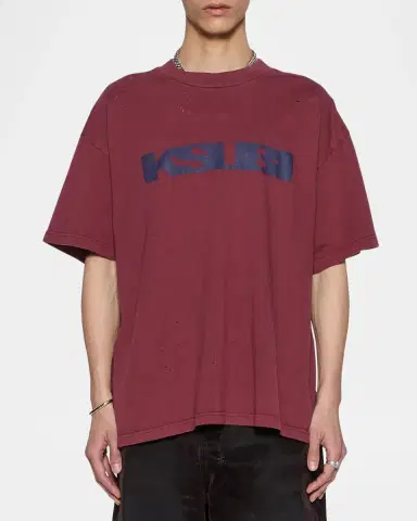 Ksubi Blasted Ekcess Cotton Oversized T-Shirt | Thumbnail 4