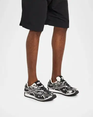 Bottega Veneta Men's Orbit Technical Fishnet Sneakers | Thumbnail 2