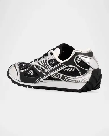 Bottega Veneta Men's Orbit Technical Fishnet Sneakers | Thumbnail 4
