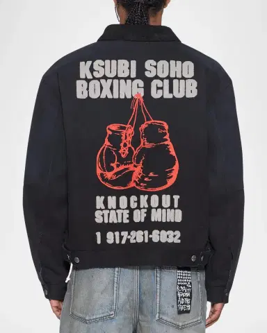 Ksubi Men's Club Greenwich Printed Cotton Twill Jacket | Thumbnail 3 Ksubi Men's Club Greenwich Printed Cotton Twill Jacket | Thumbnail 3