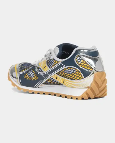 Bottega Veneta Men's Orbit Technical Fishnet Sneakers | Thumbnail 4