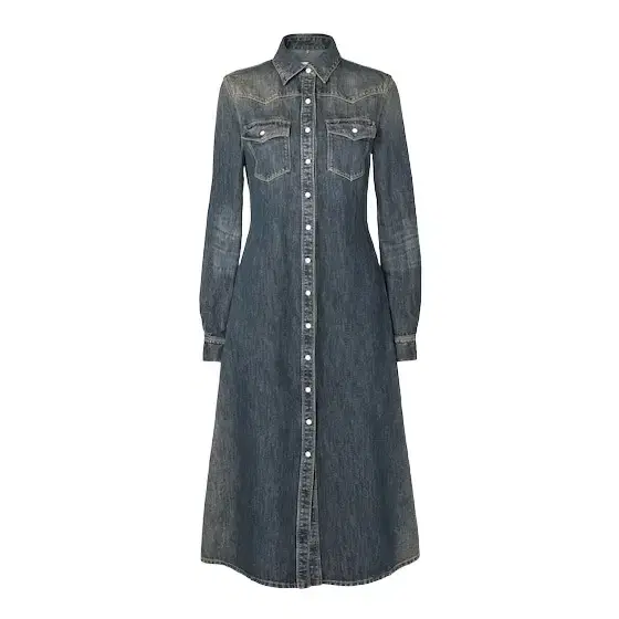 Fendi Slim-fitting midi shirt dress with a slightly flared skirt