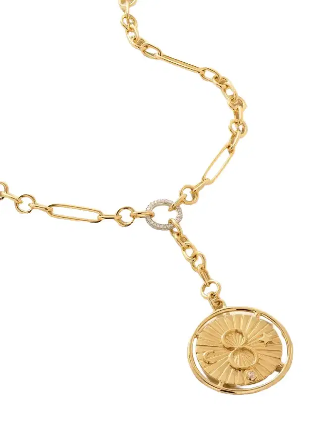 Foundrae 18-karat Gold Diamond Pendant Necklace