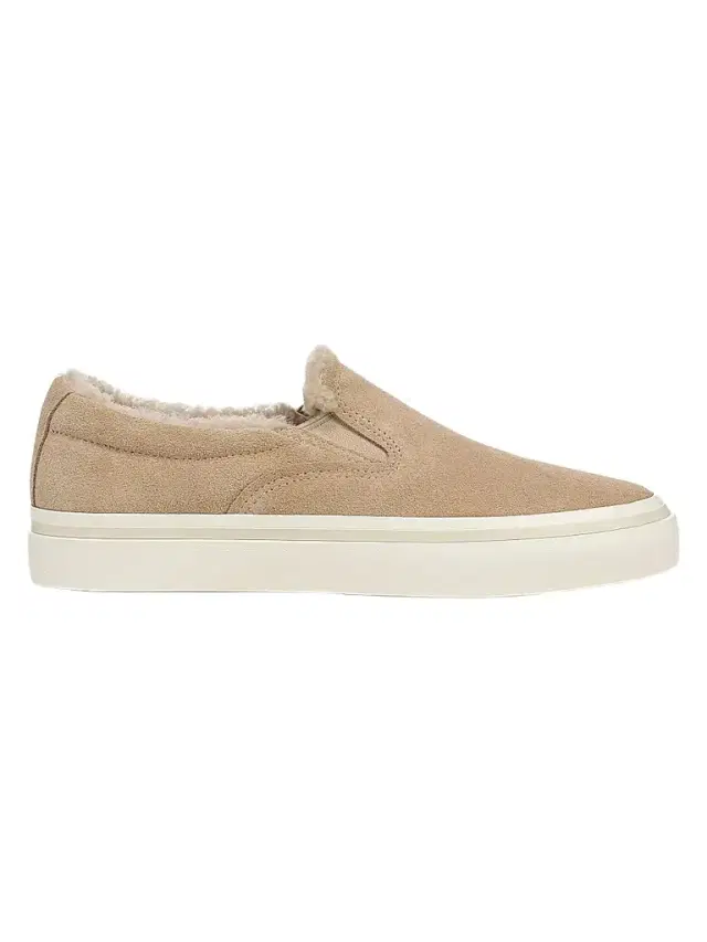 Vince Women's Blair Suede & Shearling Slip-On Sneakers - Tuscan Sand