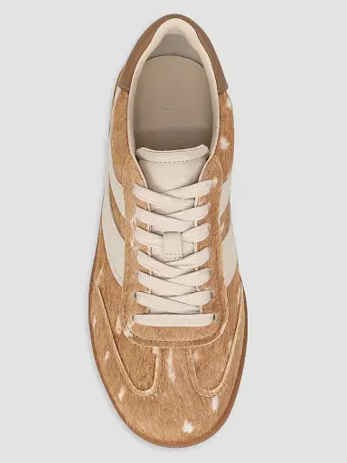 Vince Women's Oasis Deer-Print Calf Hair Low-Top Sneakers - Buttermalt Multi | Thumbnail 4