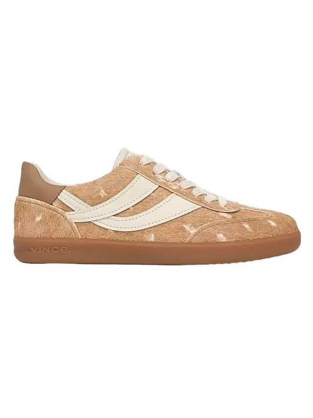 Vince Women's Oasis Deer-Print Calf Hair Low-Top Sneakers - Buttermalt Multi