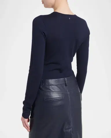 Ferragamo Extra-Fine Virgin Wool Seamless Sweater | Thumbnail 2