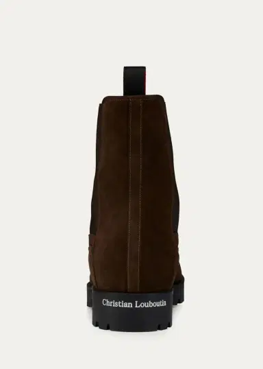 Christian Louboutin Men's Cavernos Leather Chelsea Boots | Thumbnail 2 Christian Louboutin Men's Cavernos Leather Chelsea Boots | Thumbnail 2