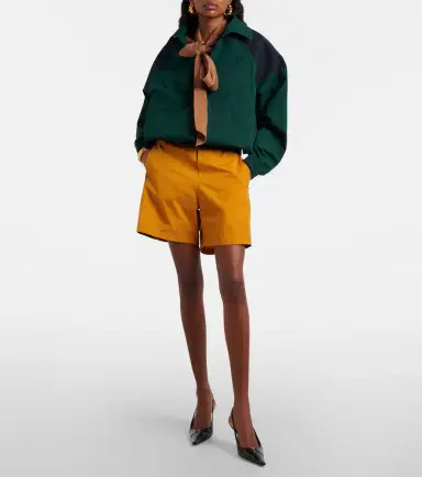 Saint Laurent Cassandre cotton canvas half-zip jacket | Thumbnail 5