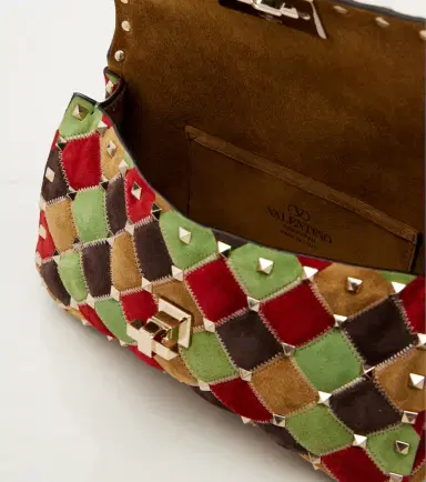 Valentino Garavani Rockstud Small suede shoulder bag | Thumbnail 2