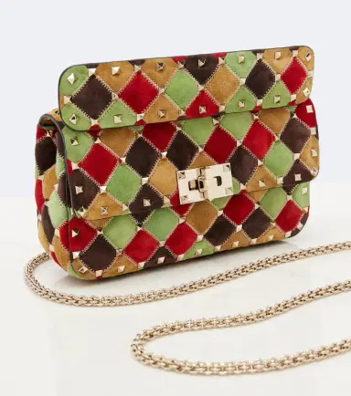 Valentino Garavani Rockstud Small suede shoulder bag | Thumbnail 4