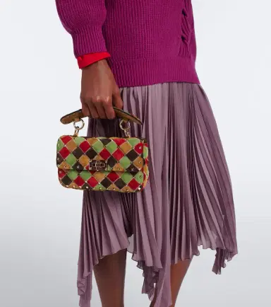 Valentino Garavani Rockstud Small suede shoulder bag | Thumbnail 6