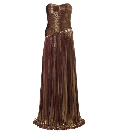 Retrofête Retrofête Sabba plissé lamé gown | Thumbnail 1