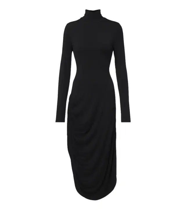 Proenza Schouler Imogen draped gathered jersey midi dress