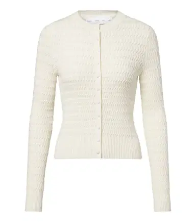 Proenza Schouler Marci cotton-blend cardigan | Thumbnail 1 Proenza Schouler Marci cotton-blend cardigan | Thumbnail 1