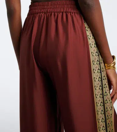 La DoubleJ Printed silk twill palazzo pants | Thumbnail 6