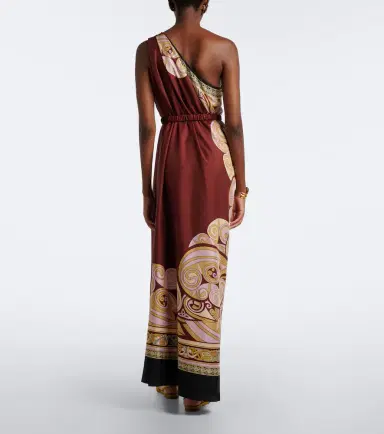La DoubleJ Kells printed silk twill maxi dress | Thumbnail 4