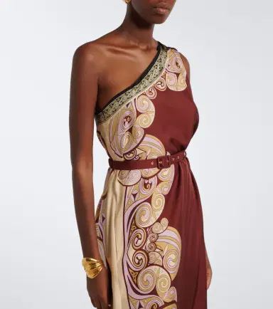 La DoubleJ Kells printed silk twill maxi dress | Thumbnail 5