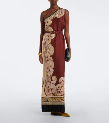 La DoubleJ Kells printed silk twill maxi dress | Thumbnail 6