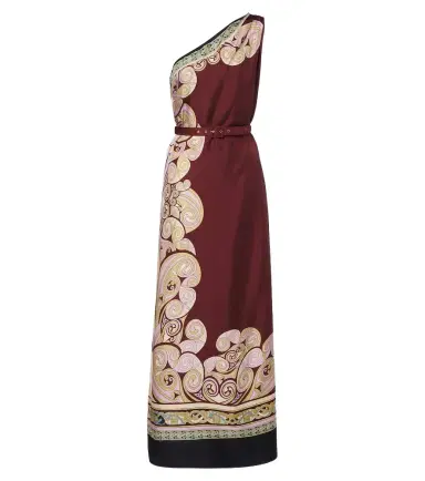 La DoubleJ Kells printed silk twill maxi dress | Thumbnail 1