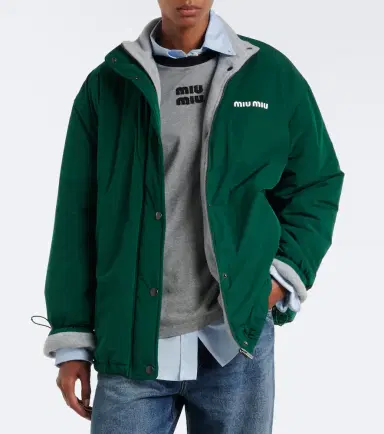 Miu Miu Logo technical jacket | Thumbnail 3
