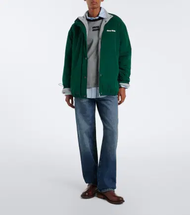 Miu Miu Logo technical jacket | Thumbnail 4
