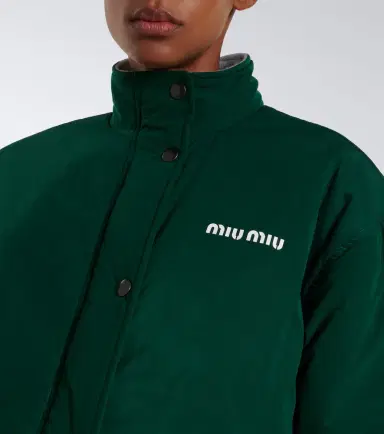 Miu Miu Logo technical jacket | Thumbnail 7