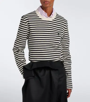 AMI PARIS Ami de Coeur striped cotton T-shirt | Thumbnail 3