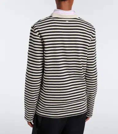 AMI PARIS Ami de Coeur striped cotton T-shirt | Thumbnail 4